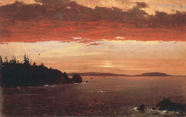 Frederic E.Church Schoodic Peninsula from Mount Desert at Sunrise China oil painting art